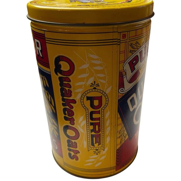 Vintage 1984 Quaker Oats Company Limited Edition Collectible Tin w/ Lid - Picture 5 of 8